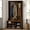 Rustic Wood, variant on BrooveWave 67”H Hall Tree with Bench and Shoe Storage, Entryway Bench with Coat Rack and Racks