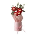 thumbnail image 2 of Knitted Artificial Flower Arrangement Verdsylv Finished Knitted Artificial Flower Arrangement in Vase - Forever Crochet Flowers Home Decor, Small Bouquet, No Maintenance, Forever Crochet Flowers, 2 of 8