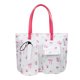 thumbnail image 1 of Bolso tipo maletín ligero para mujer, ideal para vacaciones, trabajo, gimnasio, oficina y desplazamientos diarios. Pajarita blanca, 1 of 9