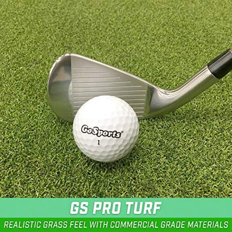 Golf Mat, 5x4ft Artificial Turf Golf Hitting Mats Practice with 10 Golf  Balls, 9 Golf Tees, Golf Hitting Training Aids for Backyard Driving  Chipping