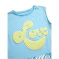 thumbnail image 4 of Jessica Simpson Girls Fringe Hem Tee, Size 7-14/16, 4 of 5