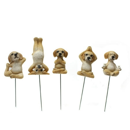 

ZTTD Garden Decoration Meditation Dog Resin Ornament Gardening Meditation Crafts Sitting French Bull Dog Bull Decor Garden Yoga Decoration H