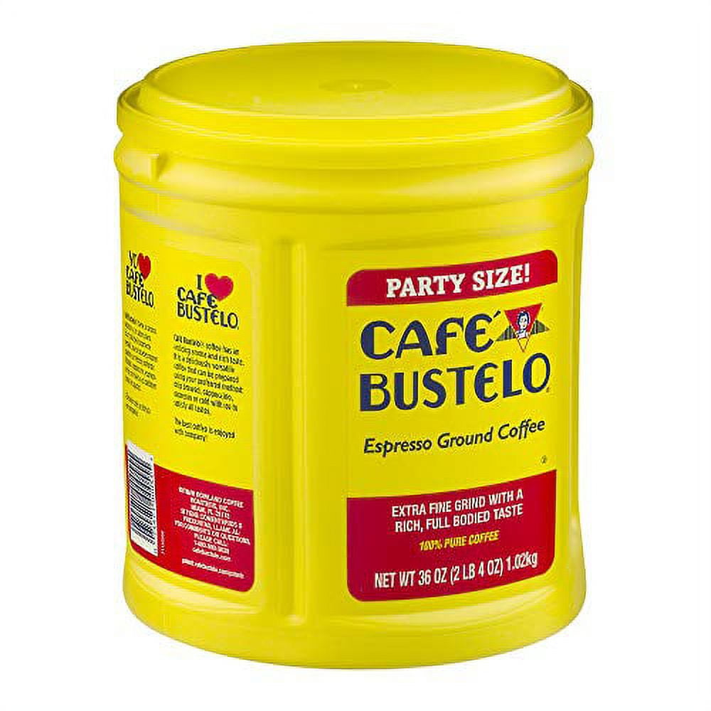 Café Bustelo Espresso Ground Coffee, 36 oz Party Size Canister