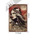 thumbnail image 5 of Hippie Girl They Whispered to Her You Cannot Withstand The Storm Aluminum Sign,5.5"x8", Waterproof, Vintage Tin Sign, Funny Bathroom Decor for Home,Cafes,Club,Pub, 5 of 6