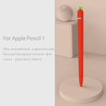 thumbnail image 2 of Para Apple Pencil Funda de silicona para soporte para 1ra / 2da generación Cubierta protectora de piel Estuche magnético y cubierta de punta Antideslizante Agarre suave Lindos accesorios de zanahoria Namotu CZDZ-ZC62-2, 2 of 4