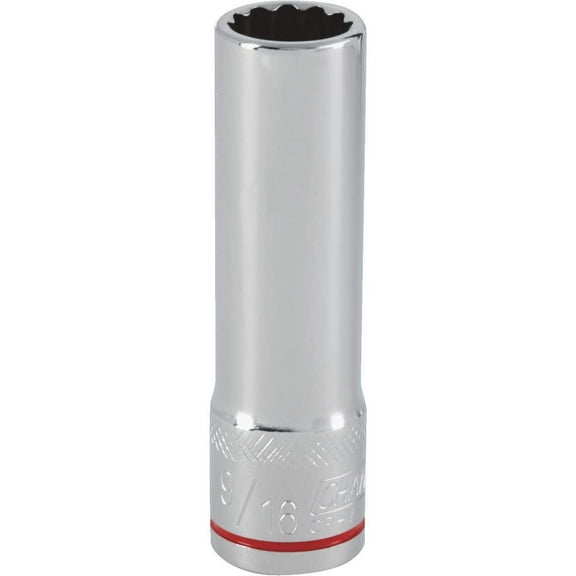 Channellock 1/2" Drive 9/16" 12-Point Deep Standard Socket