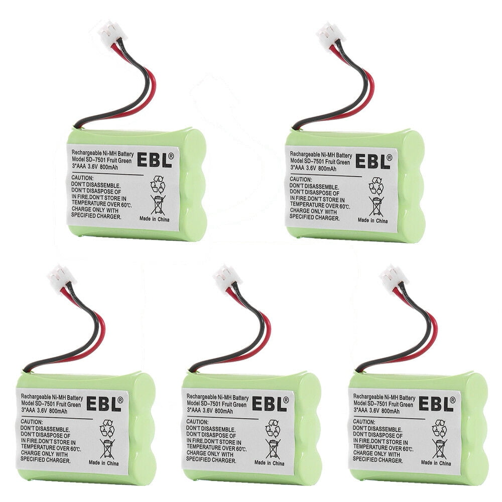 5X Cordless Home Phone Battery 3.6V For Motorola SD7501 Vtech i6789 AT