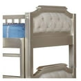 thumbnail image 3 of Benjara Twin Bunk Bed with Attached Ladder, Silver and Gray, 3 of 3