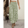 thumbnail image 2 of SOMER Skirts for Women Maxi Skirt Summer Boho Floral High Waisted Flowy Swing Pleated Beach With Pockets, 2 of 7