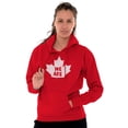 thumbnail image 4 of We Are Canada Slogan Maple Leaf Hoodie Sweatshirt Women Men Brisco Brands M, 4 of 6