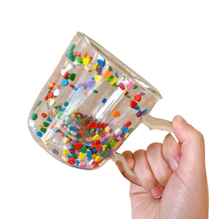 

Korean Style Multicolour Heart Shaped Quicksand Cup Easy to Use Sweet Kids Gifts
