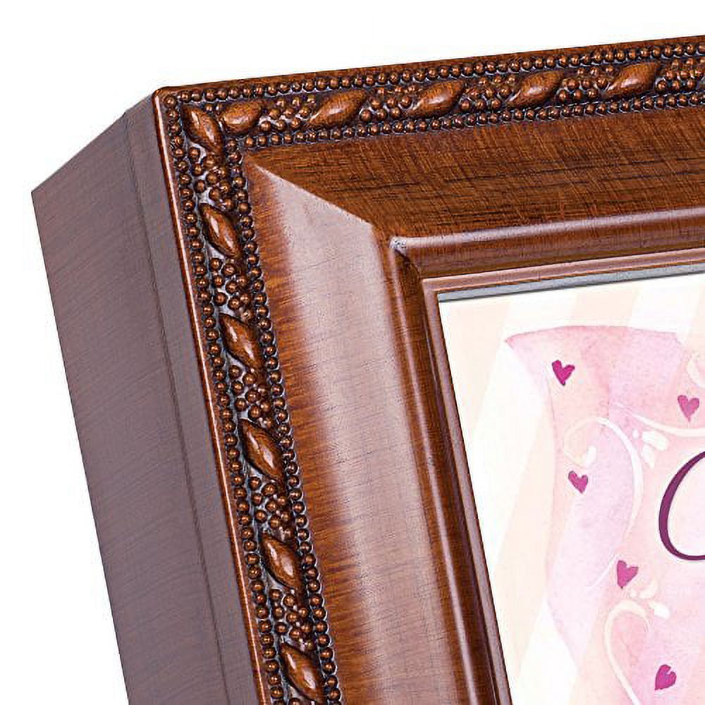 Granddaughter Beautiful Woodgrain Rope Trim Jewelry Music Box Plays You Are My Sunshine