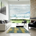 thumbnail image 7 of Ahgly Company Machine Washable Indoor Rectangle Abstract Brass Green Area Rugs, 8' x 12', 7 of 7