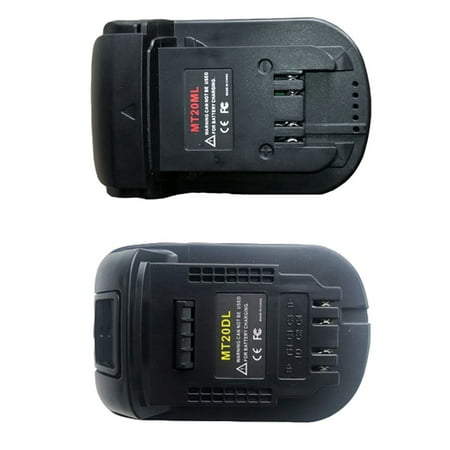 

2 Pcs Mt20Ml Battery Converter Adapter for 18V/20V Bl1830 Bl1860 Bl1815 - Battery 1 Pcs for & 1 Pcs for 18V 20V