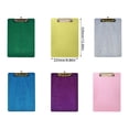 thumbnail image 3 of Glittering Acrylic Clipboard 12x8.6Inch Standard Size Document Organiser Writing Board with Metal Clip For School, 3 of 9