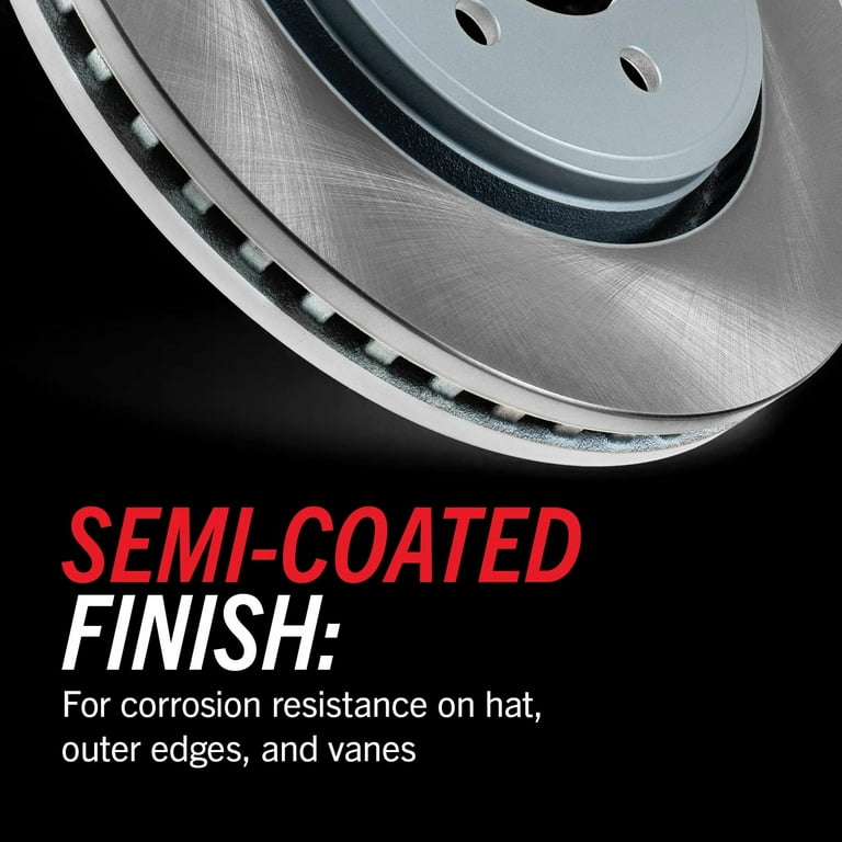 PowerStop Front and Rear Semi-Coated Rotor and Low-Dust Ceramic Brake Pad Kit SC691