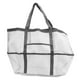 thumbnail image 4 of Bolso de mano plegable, bolso de playa, bolso de hombro de nailon, bolso de playa de un solo hombro, bolso de playa de malla multifuncional de bolsillo, probado y confiable, 4 of 12