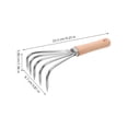 KALLORY 1Set Hand Rake For Gardening And Beach Activities Small Hand ...