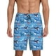 thumbnail image 1 of Fotbe Blue Fish Pantalones Cortos de Pijama para Hombre, Ropa de Dormir, Pantalones de Pijama Cortos para Hombre-Small, 1 of 6