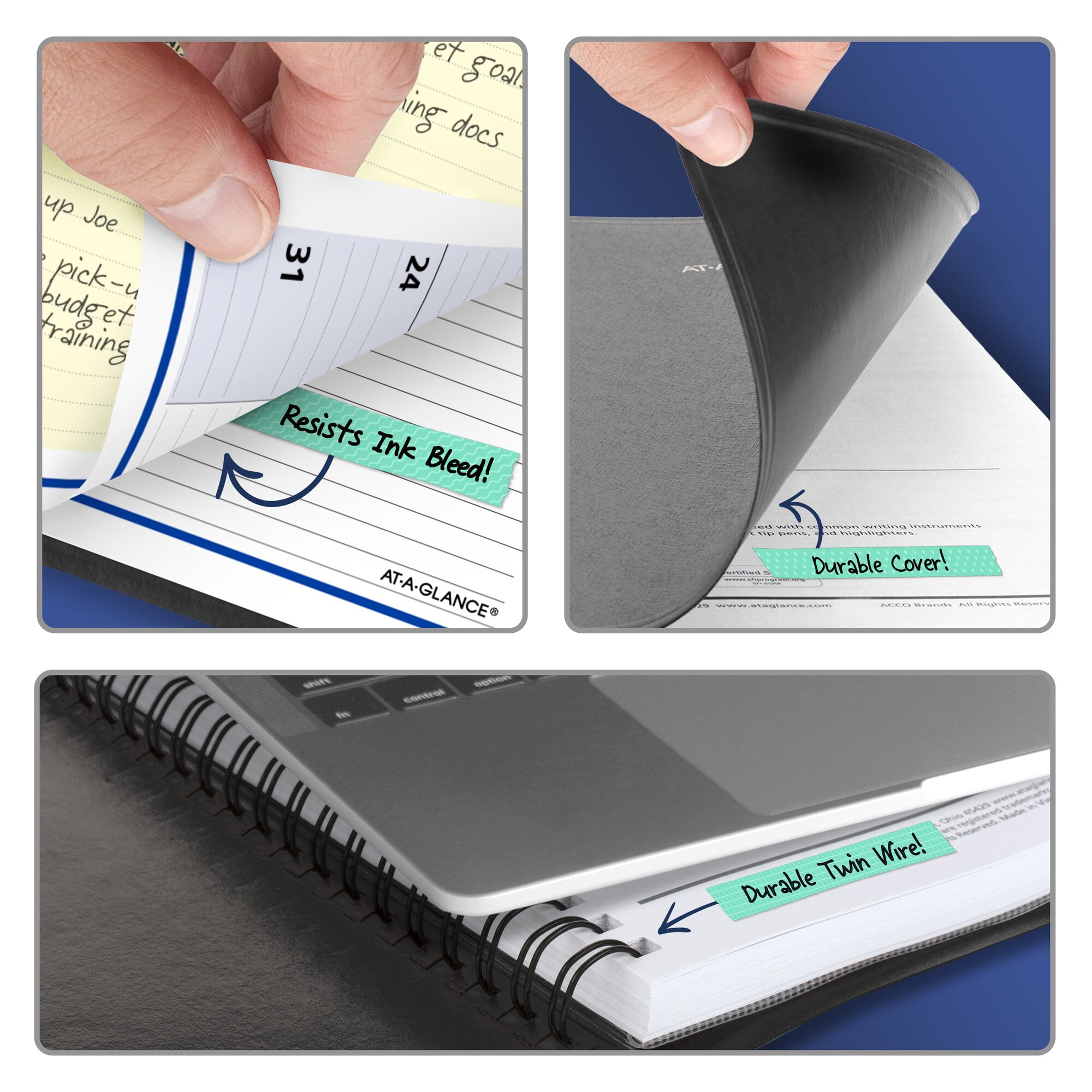 AT-A-GLANCE QuickNotes 2027 Weekly Monthly Appointment Book Planner Black Large