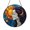 Acrylic 3.5 Inch, variant on Sun Moon Faux Stained Glass Suncatcher, Window Hanging Decor Inspired by Celestial Harmony