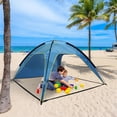 thumbnail image 2 of Portable Beach Canopy Sun Shelter UPF50+, 4-6 Person Large Beach Tent Waterproof Windproof, Outdoor Sun Shade Tent with Carry Bag, 2 of 12