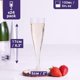thumbnail image 2 of 24 Premium Genomskinliga Champagneglas i Plast, 133ml - Återanvändbara Skålglas, Cocktail Prosecco Glas för Bröllop, Födelsedagar, 2 of 3