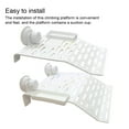 thumbnail image 1 of Ruiboury Terrarium Patio Reptile Climbing Platform with Suction Cup Acrylic Aquarium Reusable Washable Sunbathing Ramp Decor White L, 1 of 6