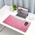 thumbnail image 4 of Kdxio Pink Glitter Print Large Gaming Mouse Pad,Non-Slip Base,Water Resist Keyboard Pad for Gamer,Office & Home,29.5 x 15.8 in, 4 of 6