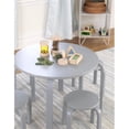 thumbnail image 4 of Guidecraft Ensemble Table et Chaises Nordiques 5 Pcs en Gris, 4 of 12