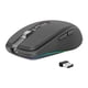 thumbnail image 3 of Ratón óptico ergonómico con receptor USB Luz RGB Silencio inalámbrico para computadora portátil Negro Macarena Ratón de computadora, 3 of 8