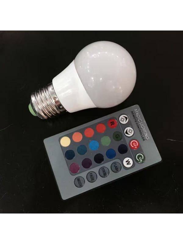 3 5w Led Light Bulb Magic 16 Color Changing Lamp Remote Control Light Decors Walmart Com Walmart Com