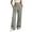 Gray, variant on Women's High Waist Wide Leg Sweatpants, Adjustable Drawstring Elastic Waist Soft Warm Casual Jogger Pants with Side Pockets for Fall Winter Daily Wear