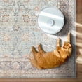 thumbnail image 4 of GLN Rugs Samarkand - Indoor, Machine Washable Area Rug 2'6"x10' Light Blue Home Carpet, All Ages, 4 of 8