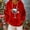 #056-Red, variant on Roncen Christmas Fleece Hoodies for Women Fuzzy Oversized Hoodie with Pockets Casual Pullover Hooded