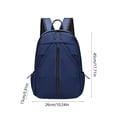 thumbnail image 3 of Large Capacity Nylon Travel Backpack with Handle, Durable Multi-Compartment Commuting Bag, Comfortable Shoulder Straps Daypack for School Work Travel Daily Use, 3 of 6