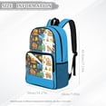 thumbnail image 7 of ZIATUBLES Clear Backpack, Heavy Duty Fabric & PVC Transparent Bookbag with Construction Vehicles Print, Large Capacity See Through Backpack for School College Work Travel Security, 7 of 7