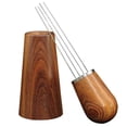 thumbnail image 1 of OUSITAID Espresso Coffee Stirrer Coffee Stirring Tool with Solid Wood Handle and Base Hand Coffee Stirring Distributor Food-Grade Stainless Steel Needle Coffee Distribution Tool for Baris, 1 of 11