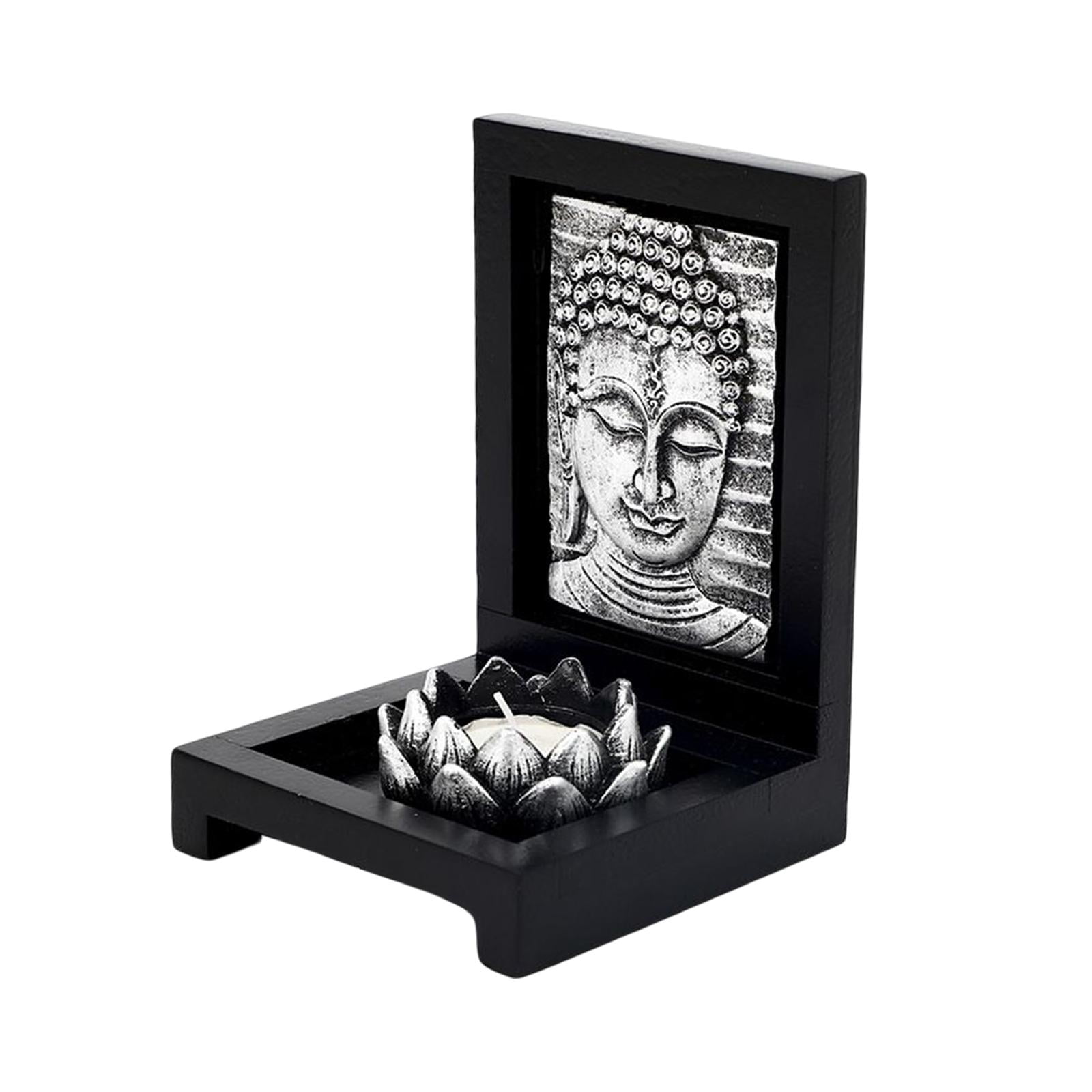 Buddha Face Candle Holder Artwork Candlestick for Table