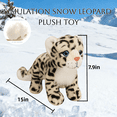 thumbnail image 2 of Snow Leopard Stuffed Animal - Super Soft Realistic Snow Leopard Plush Toy, Cute Pillow Toy Gift, 2 of 7