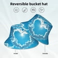 thumbnail image 2 of KLL Heart Shaped Cloud Bucket Hat for Women Men Packable Travel Beach Sun Hat Outdoor Rave Accessories Reflective Fisherman Cap, 2 of 7