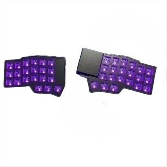 Corne V4.1 Procyon Split Keyboard Kit Square Touchpad Custom RGB VIA with Mouse Knob Hot Swappable Mechanical Keyboard Kit, Wired Single Mode MX Switch, FDM Printed Shell Split Keyboard