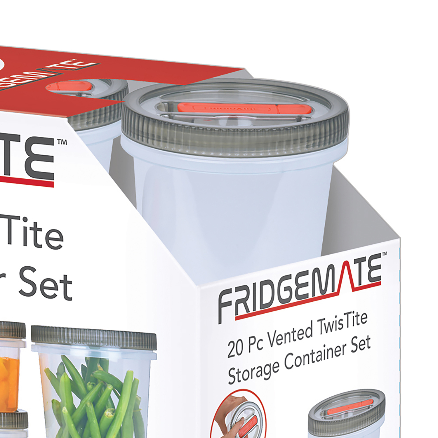 FridgeMate TwisTite Container 20-Piece Set