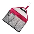 thumbnail image 2 of Multi Purpose Plastic Mesh Bathroom Triangle Hanging Bag(Rosy), 2 of 9