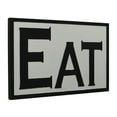 thumbnail image 2 of Contemporary Home Living 23.75" Black and Gray Rectangular Eat Wooden Wall Sign, 2 of 2