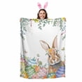 thumbnail image 2 of Throw Blanket Fleece Throw Blanket 40x50in, Easter Egg Cute Bunny Eucalyptus Soft Lightweight Bed Blankets Country Wildflower Butterfly Fuzzy Couch Blankets for All Season, 2 of 9