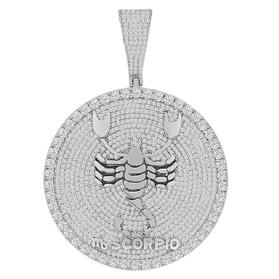48  Grams Big XL 3'' Zodiac Sign Scorpio Scorpion Horoscope Pendent Lucky Charm