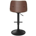 thumbnail image 5 of Simpli Home Goulding Adjustable Swivel Bar Stool in Cream Vegan Faux Leather, 5 of 13