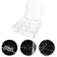 thumbnail image 3 of Contenedor de acrílico para lápices labiales con múltiples compartimentos y tapa transparente para discos de algodón., 3 of 6