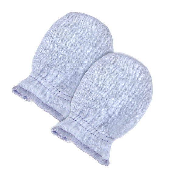 Gentle Baby Cotton Mittens Breathable Hand Protectors for Sensitive Skin 0-24 Months Machine Washable Gloves